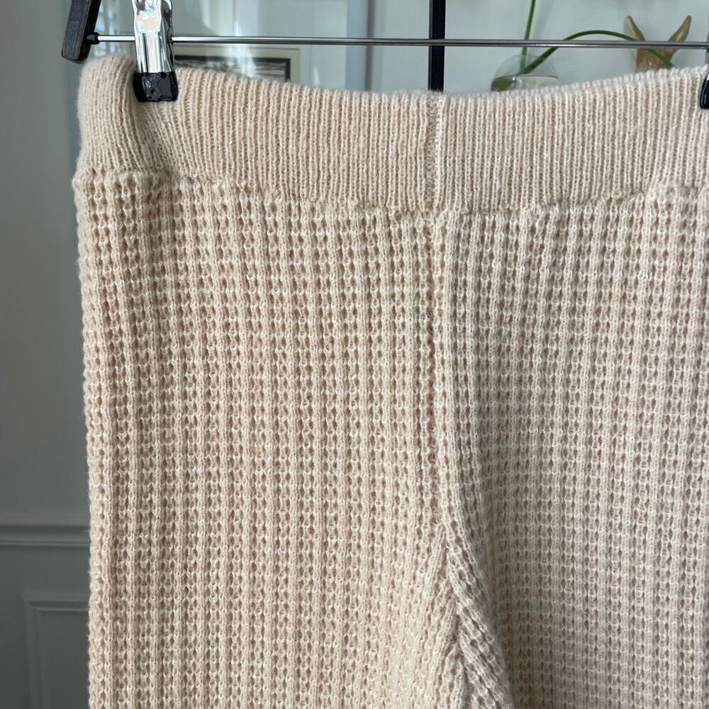 Annah Hariri Pollina Knit Pull On Flare Pants Beige Xl 16 18 — image 2 of 7